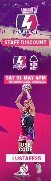 Lightning Netball Staff Offer