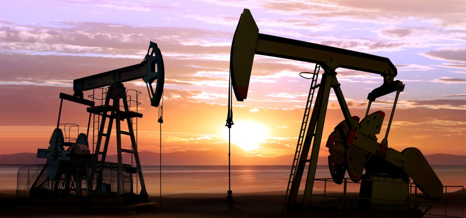 An oil field