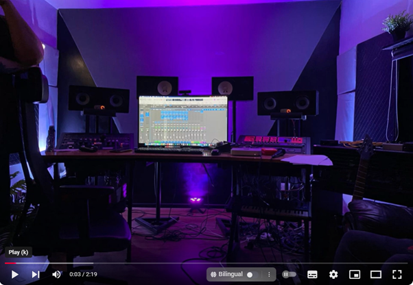 A recording studio