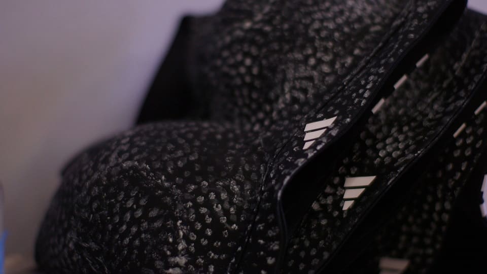 Sports bra sample with adidas logo