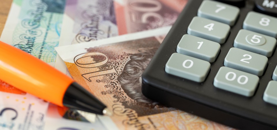 money and a calculator