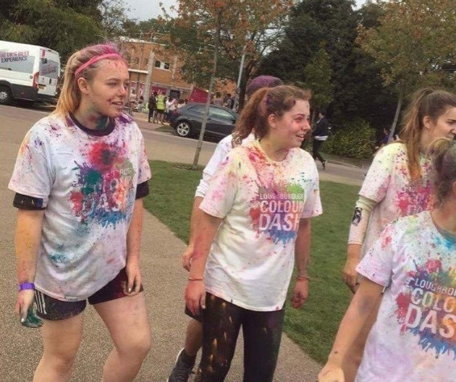 A photo of Loughborough Student Ambassadors during an event at Loughborough University. 