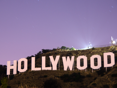 The hollywood sign in Los Angeles