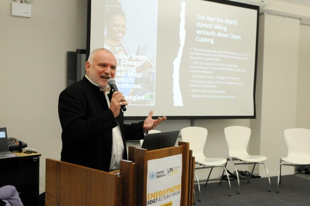 Professor Ed Brown delivering a presentation
