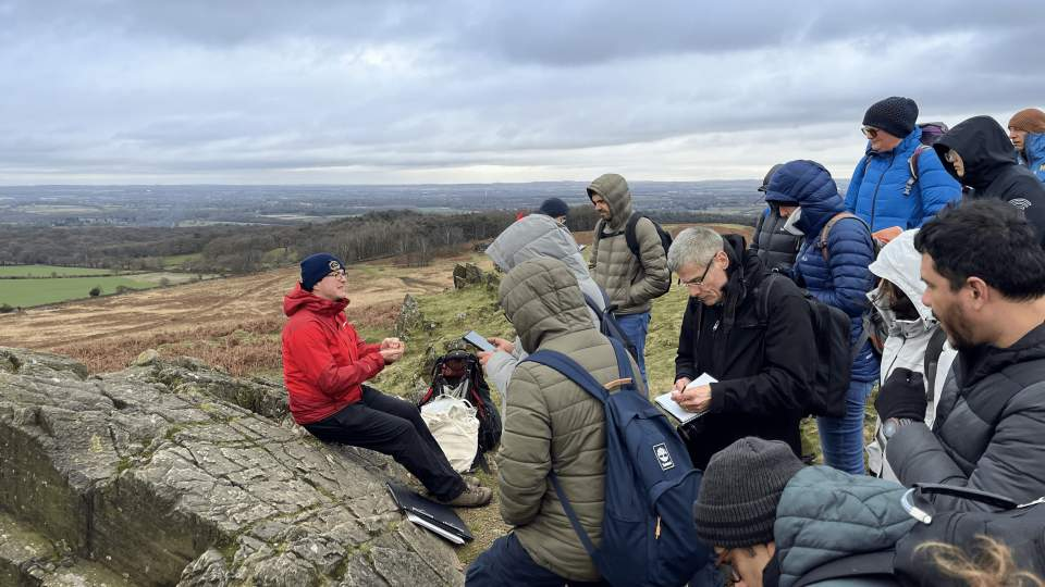 Acadmics at the Charnwood Forest Geopark