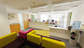 Bridgeman Building Counselling waiting area