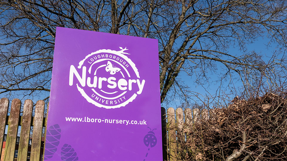 Campus nursery sign