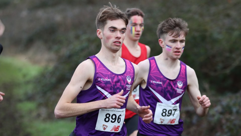 Photo: Matt Stonier at the 2022 BUCS Cross Country Championships. Photo Credit: Sakura Creative Media