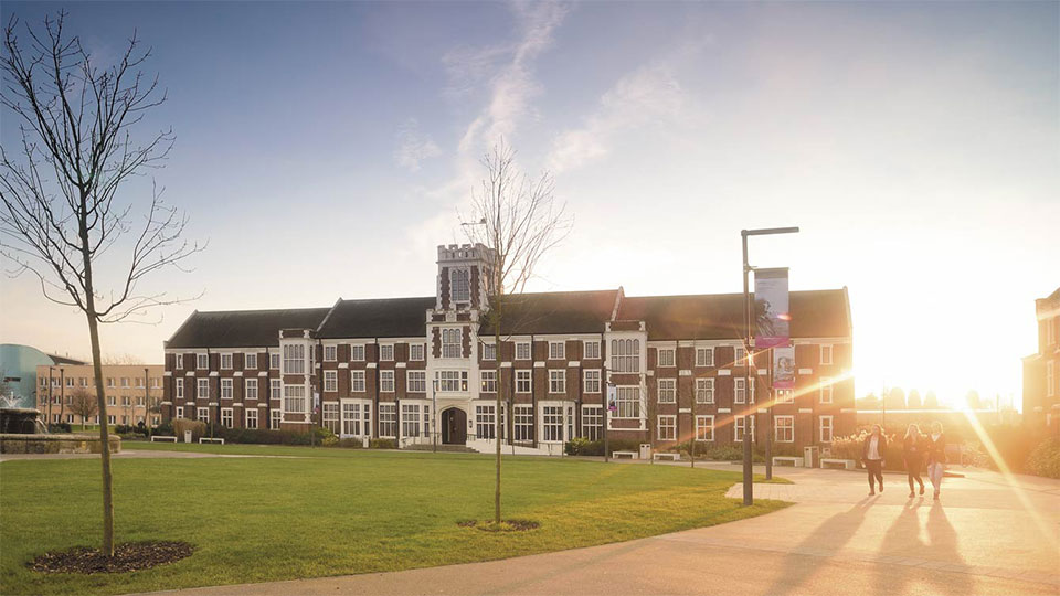 Hazlerigg Building in the sunshine