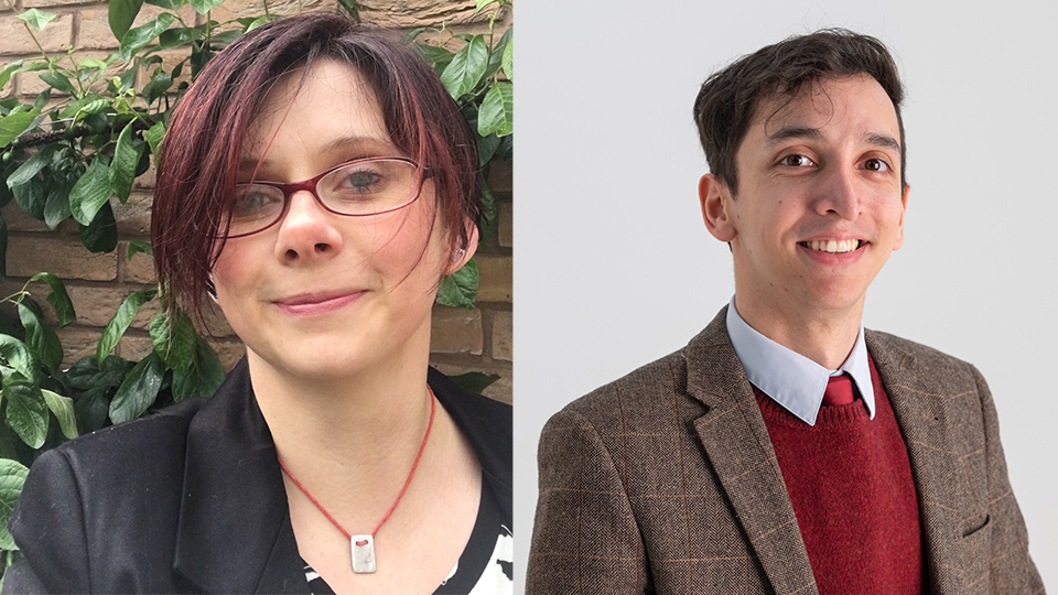 Headshots of Jenny Ardley and Dr Christopher Kay 