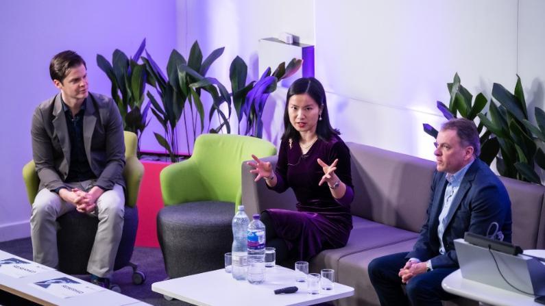 Dr Zhang during her panel session