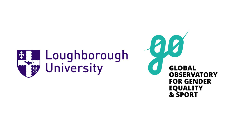 the logos of Loughborough University and The Global Observatory for Gender Equal sit side by side